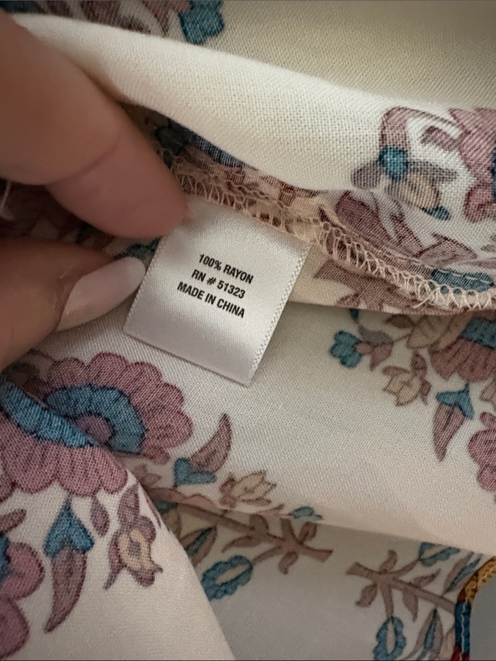 1. State Cream Floral-Print Sleeveless Halter Blouse - Picture 5 of 5
